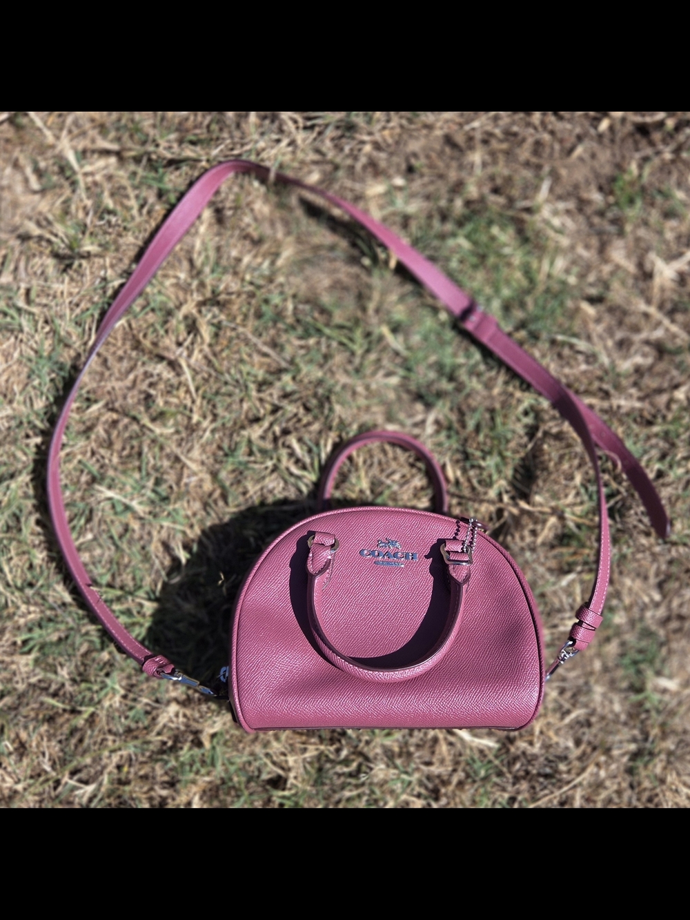 COACH Pink Mini Duffle Crossbody Bag NWT Sydney Satchel Crossbody Purse Handbag